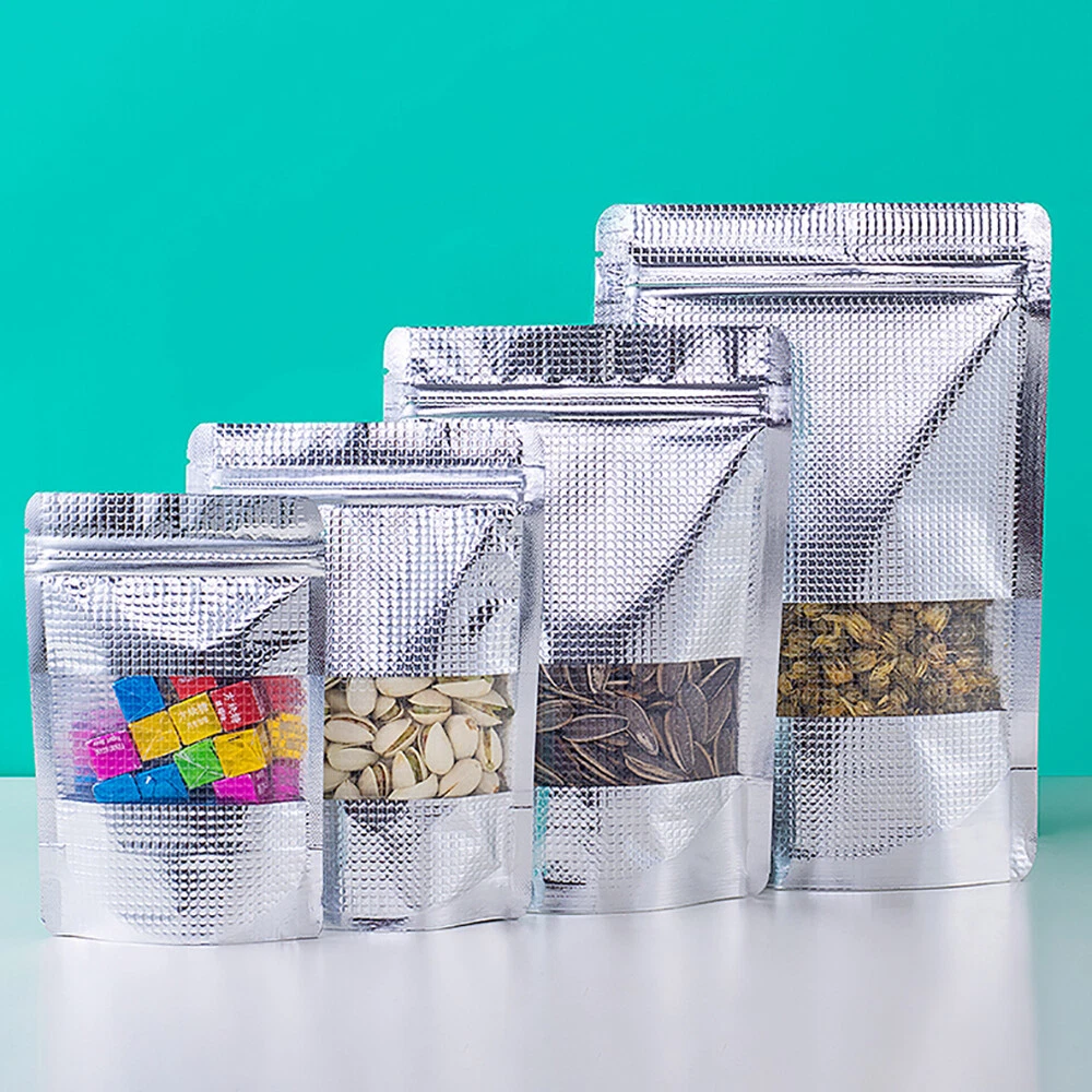 Lot de 100 Doypacks en aluminium avec fenêtre – Image 2