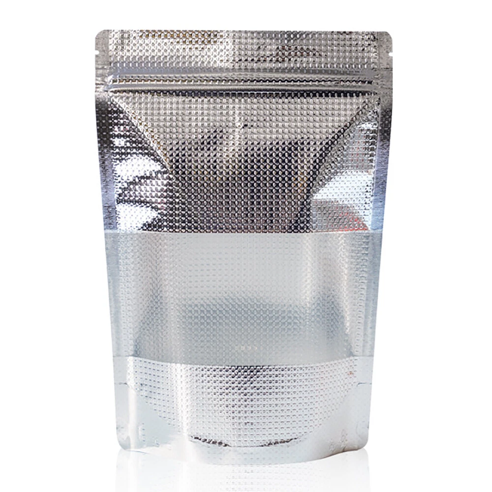 Lot de 100 Doypacks en aluminium avec fenêtre