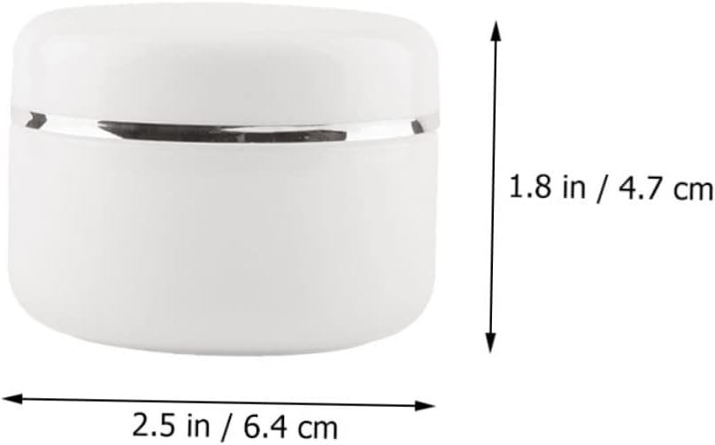 Lot de 12 Pots cosmétiques blancs premium – Image 4