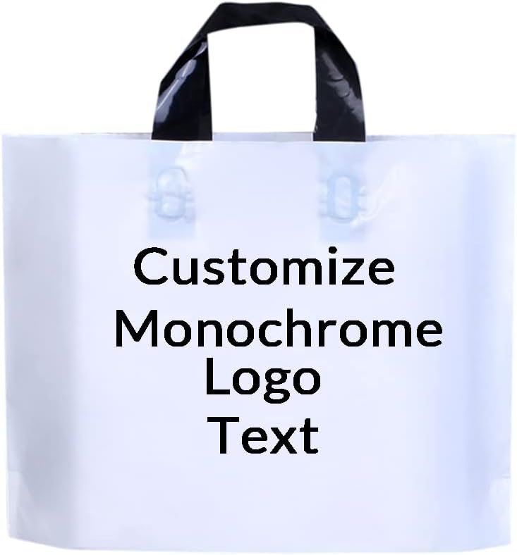 Lot de 100 Sacs plastiques avec poignées souples – Image 5