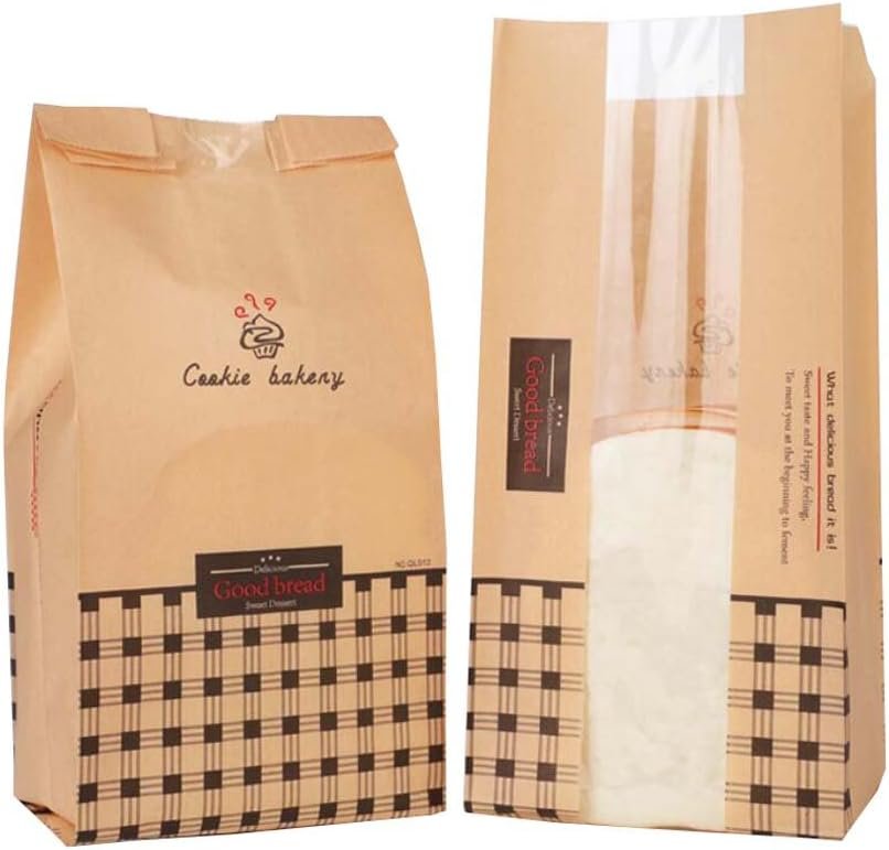 Lot de 50 Sacs en papier kraft pour pâtisseries – Image 3