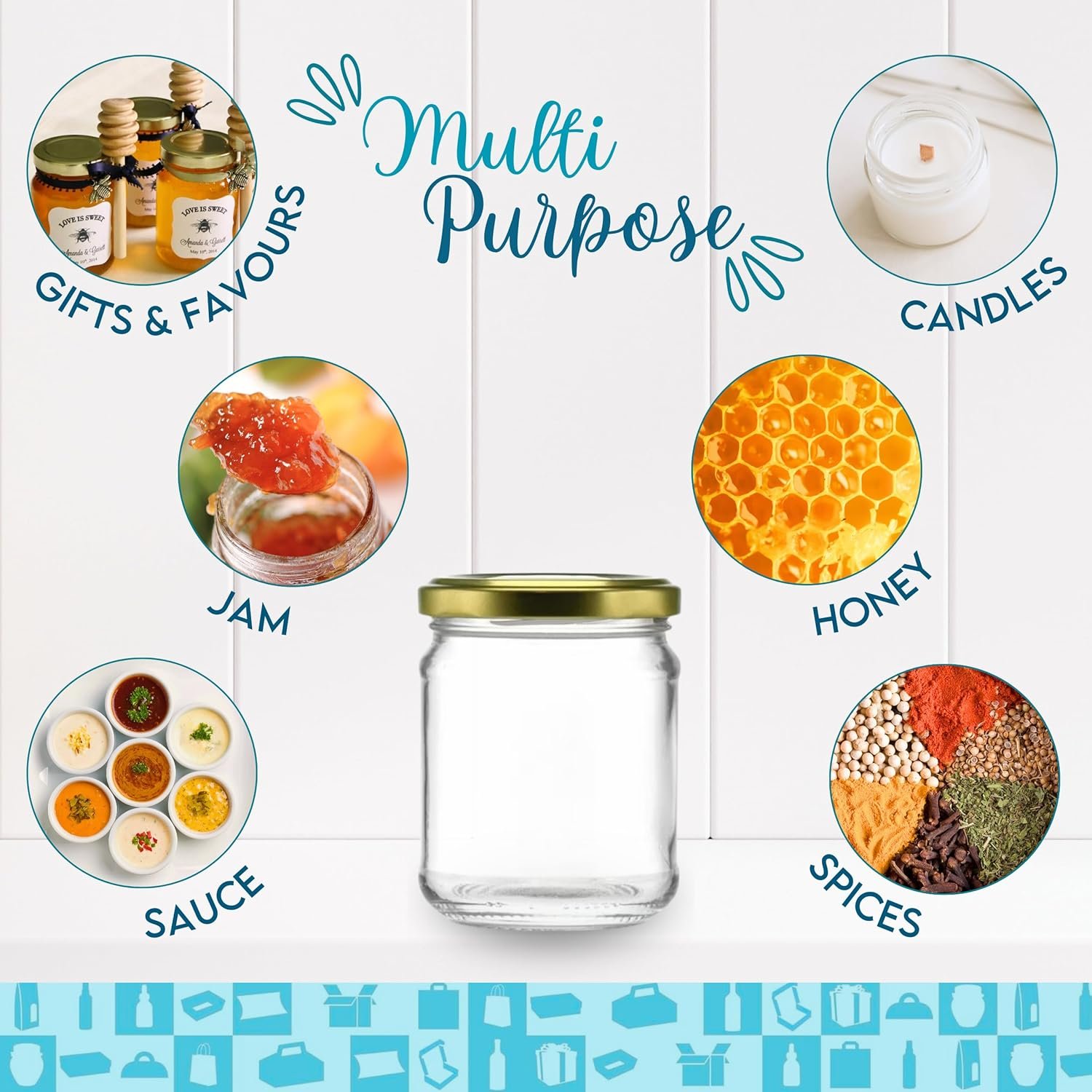 Lot 10 Bocaux en verre – Image 2