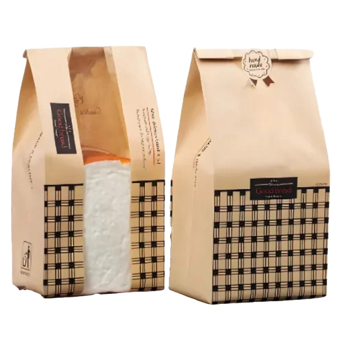 Lot de 50 Sacs en papier kraft pour pâtisseries