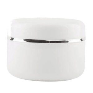 Lot de 12 Pots cosmétiques blancs premium